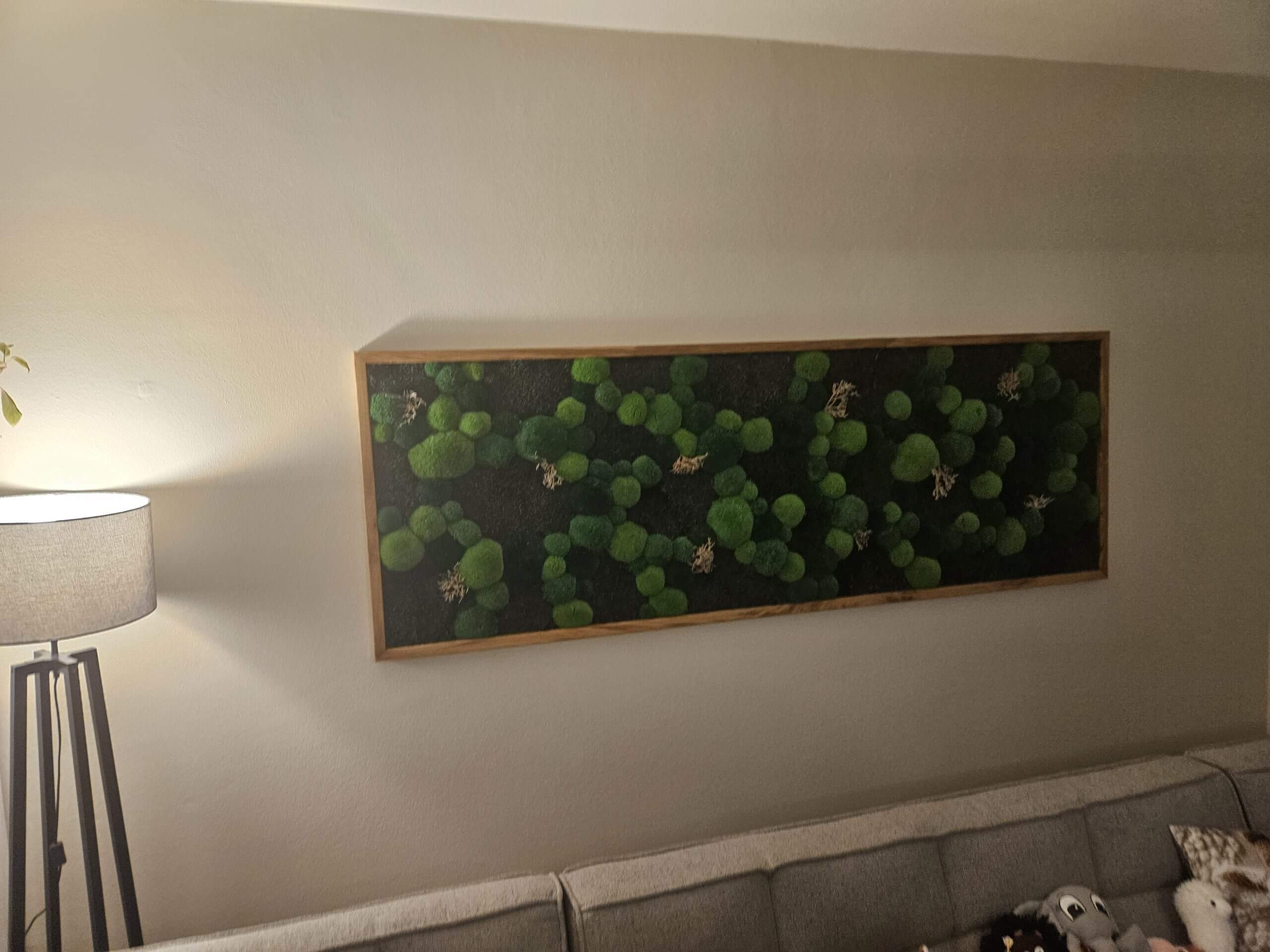 Tady si zákazník přál velký mechový obraz